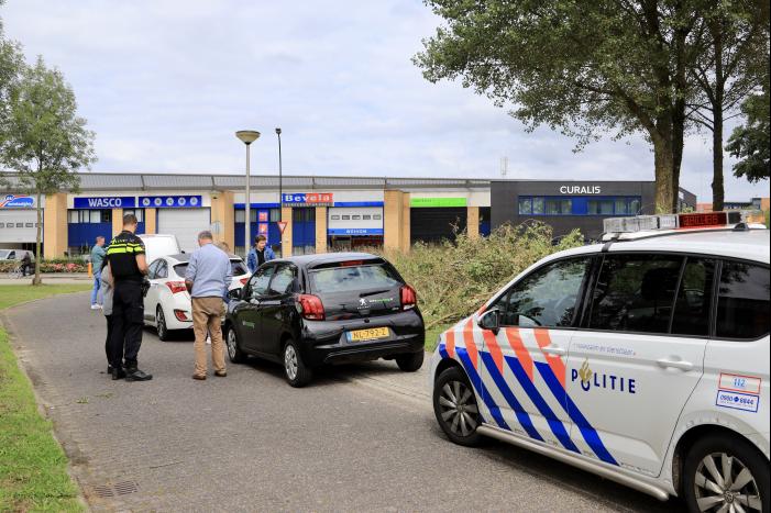 Kop-staartbotsing voor stoplicht