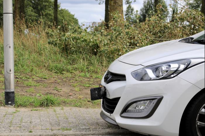 Kop-staartbotsing voor stoplicht