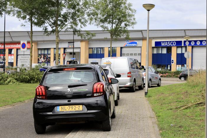 Kop-staartbotsing voor stoplicht
