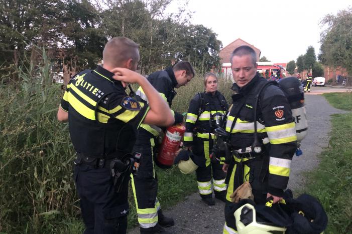 Berg rommel in brand