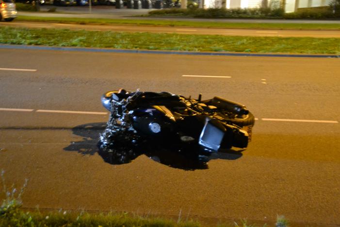 Motor flink beschadigd na ongeval met auto