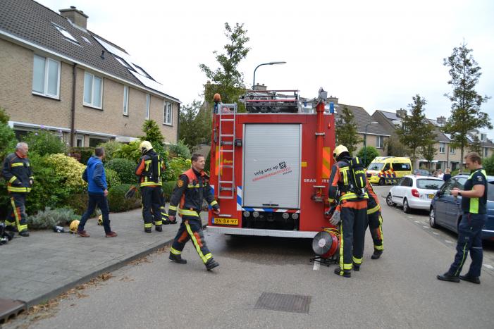 Brand in keuken van woning