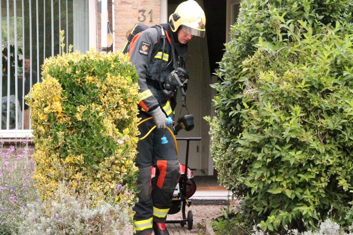 Brand in keuken van woning
