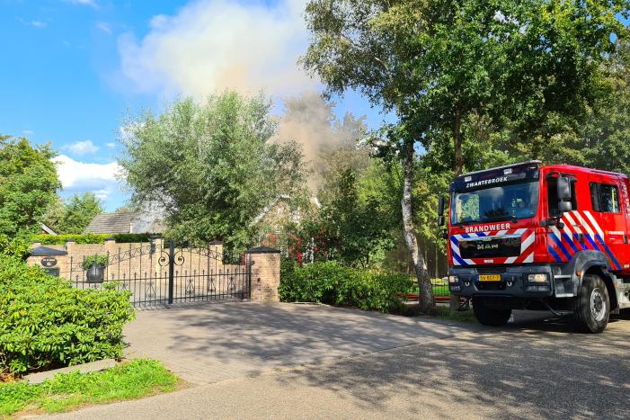 Veel rook bij brand in vrijstaande woning