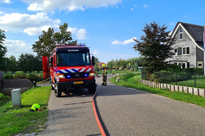 Veel rook bij brand in vrijstaande woning