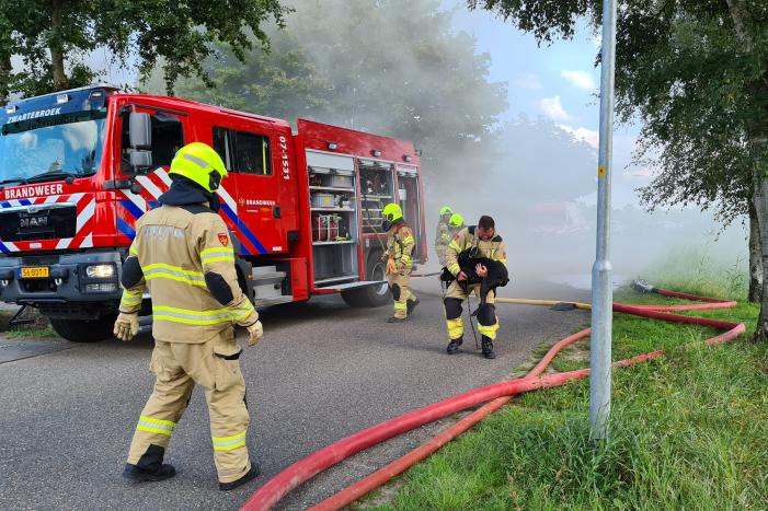 Veel rook bij brand in vrijstaande woning