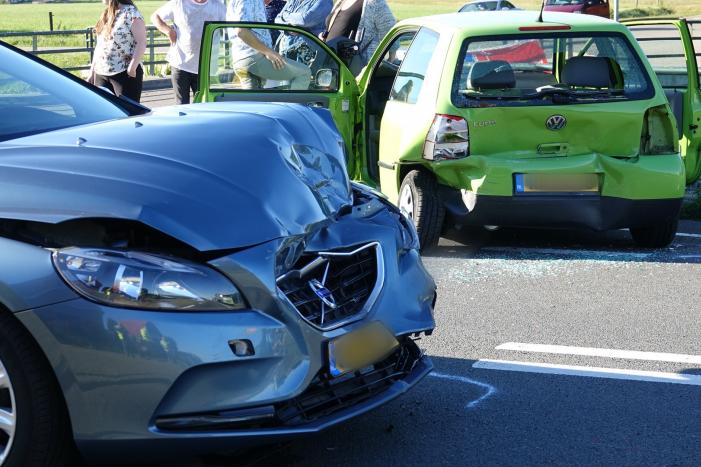 Gewonde bij kop-staart botsing