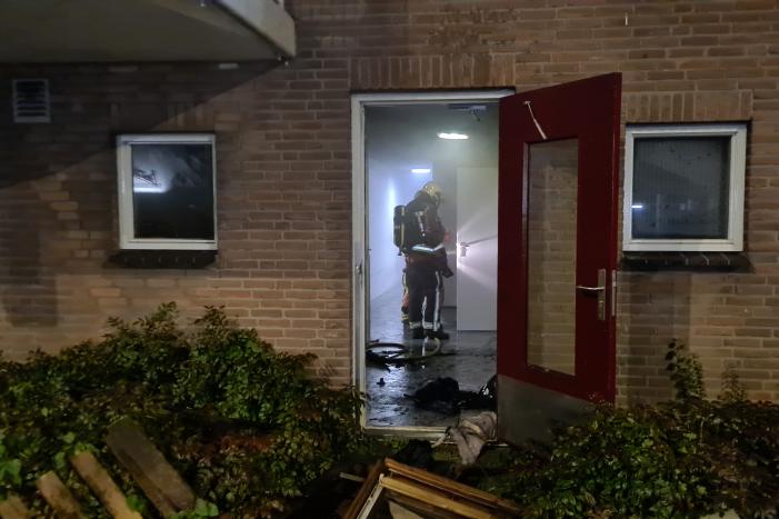 Flinke brand in kelderbox
