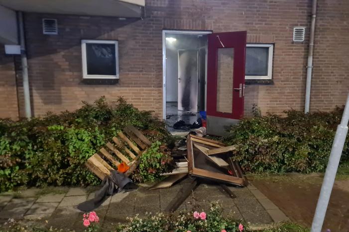 Flinke brand in kelderbox