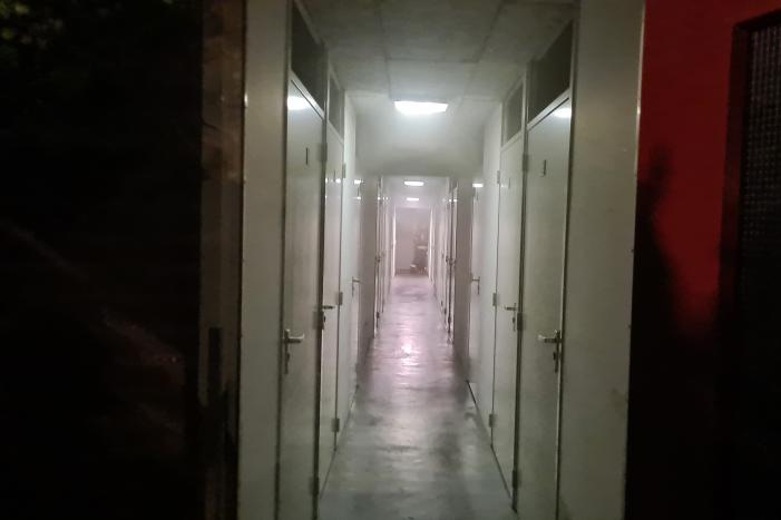 Flinke brand in kelderbox