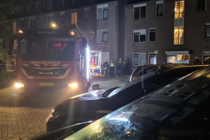 Flinke brand in kelderbox