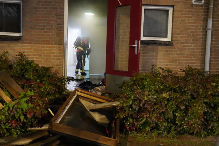 Flinke brand in kelderbox