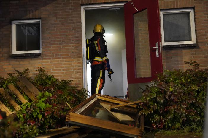 Flinke brand in kelderbox