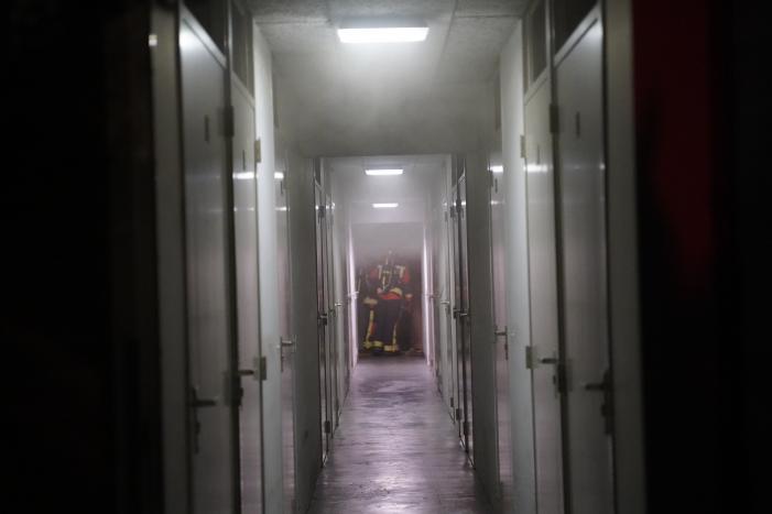 Flinke brand in kelderbox