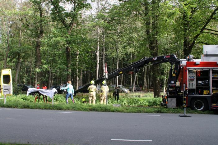 Persoon in greppel gevallen