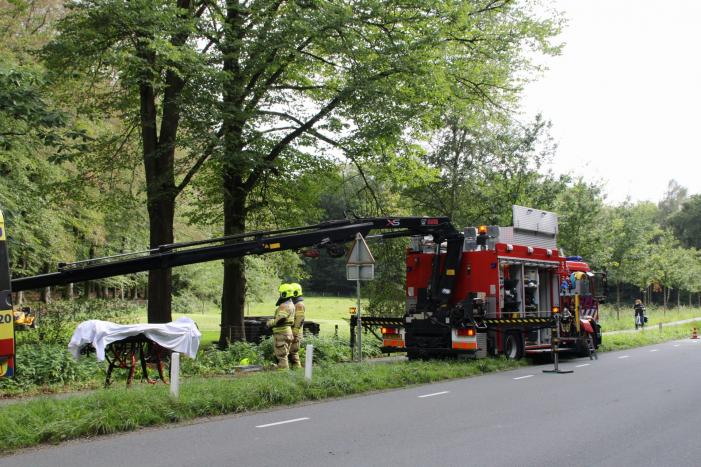 Persoon in greppel gevallen