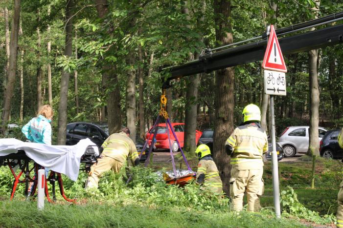 Persoon in greppel gevallen