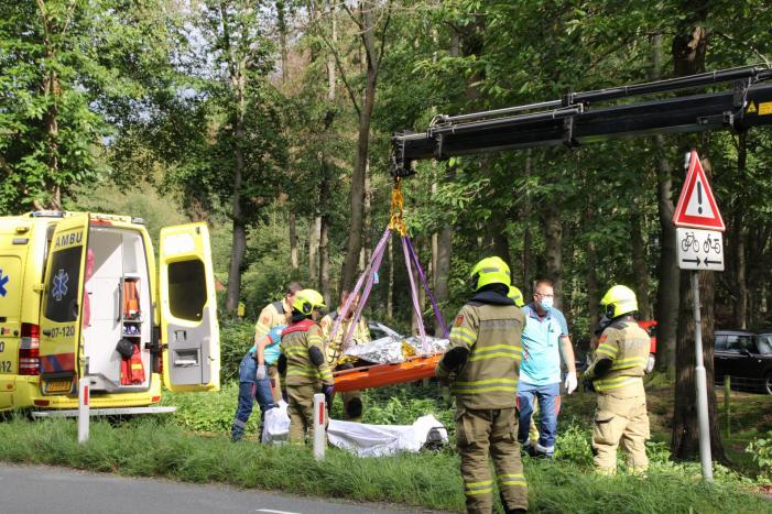Persoon in greppel gevallen