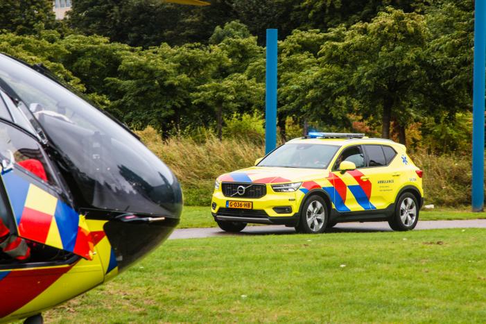 Traumahelikopter landt voor ernstig gewonde bij incident