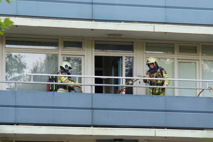Brand op tweede verdieping flatgebouw