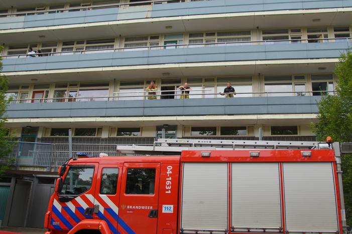 Brand op tweede verdieping flatgebouw