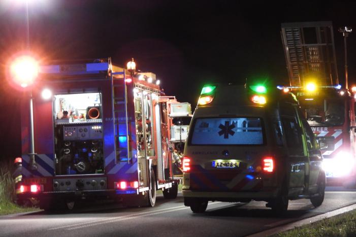 Twee personen bekneld bij zwaar ongeval