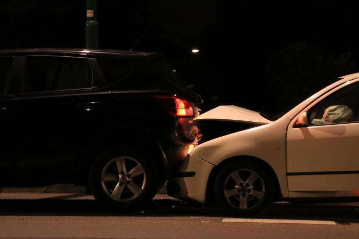 Forse schade bij kop-staartbotsing