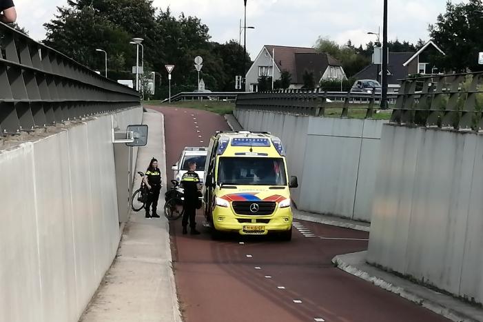 Fietser komt ten val