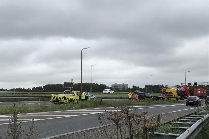 Autobrand blijkt pechgeval op snelweg