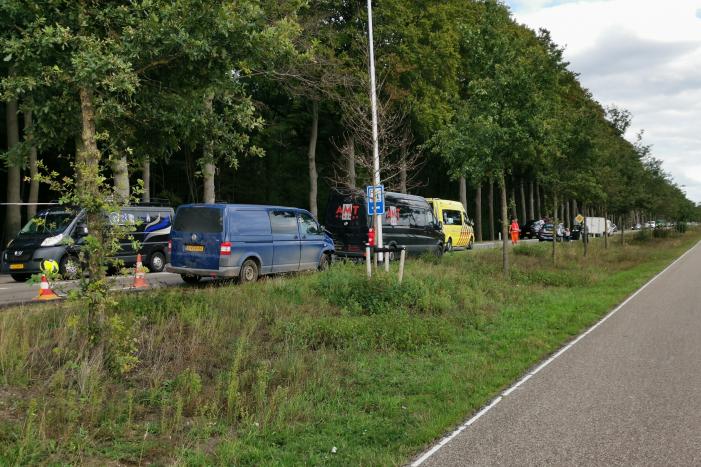 Vier voertuigen betrokken bij kop-staart aanrijding