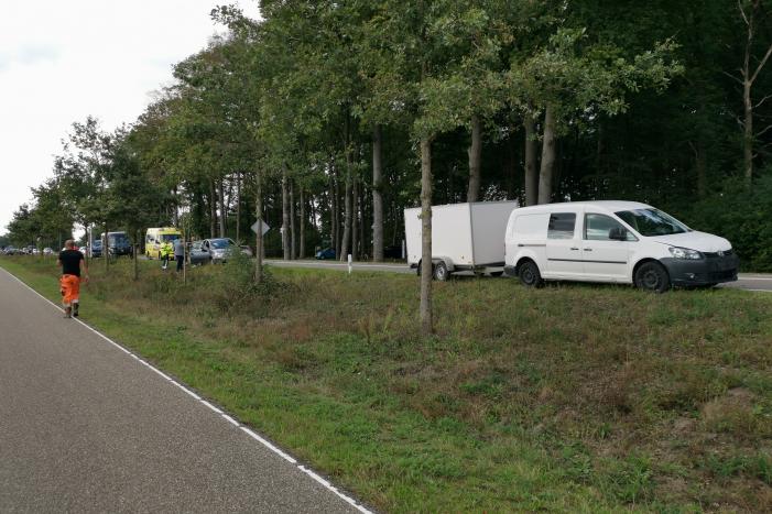 Vier voertuigen betrokken bij kop-staart aanrijding