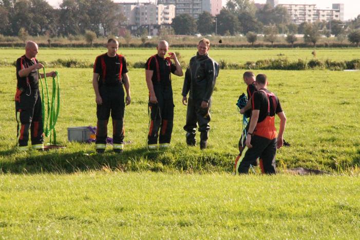Stier belandt in sloot en wordt gered