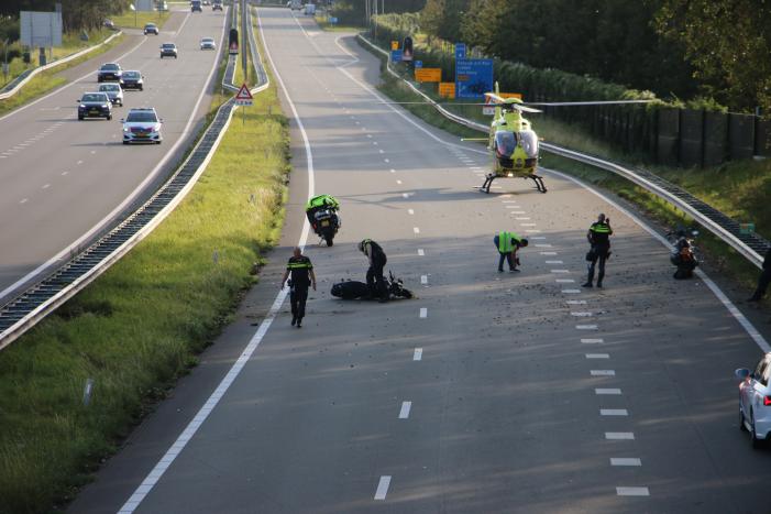 Motorrijder zwaargewond na ongeval