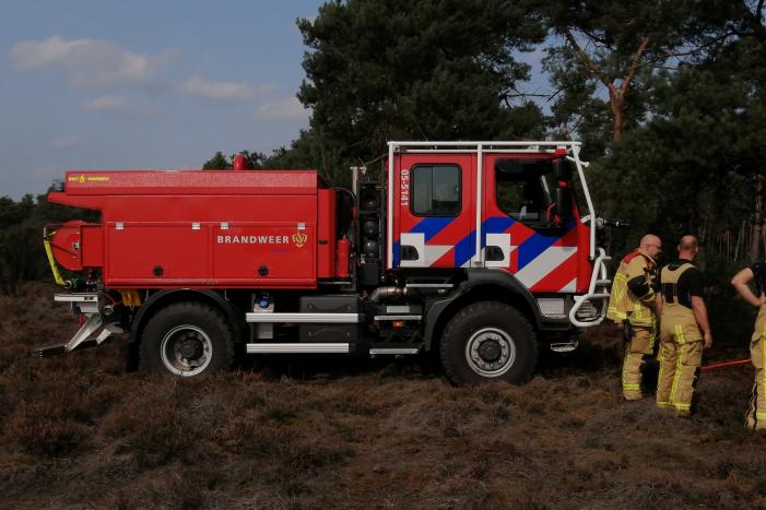 Brand in natuurgebied snel geblust