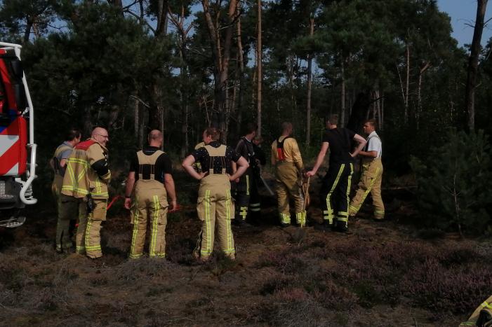 Brand in natuurgebied snel geblust