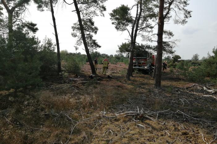 Brand in natuurgebied snel geblust