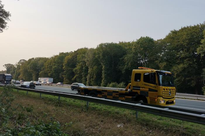 Schade na kop-staart botsing
