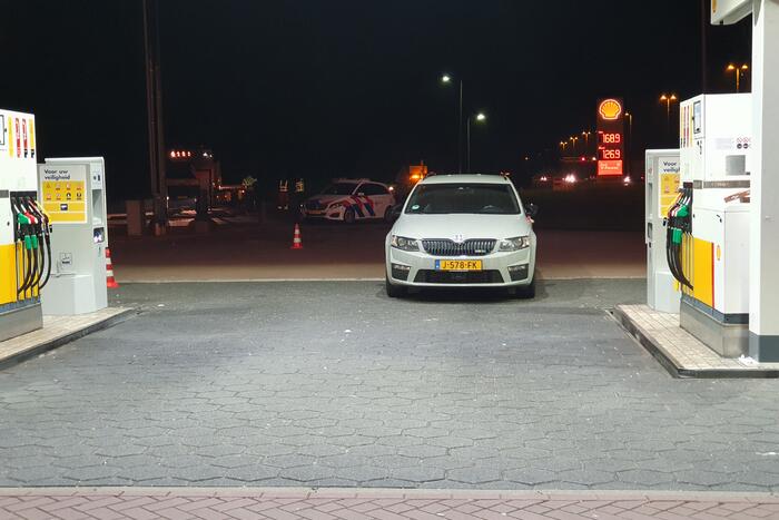 Auto klemgereden na bedreiging