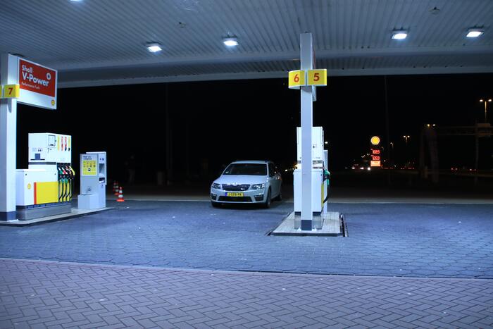 Auto klemgereden na bedreiging