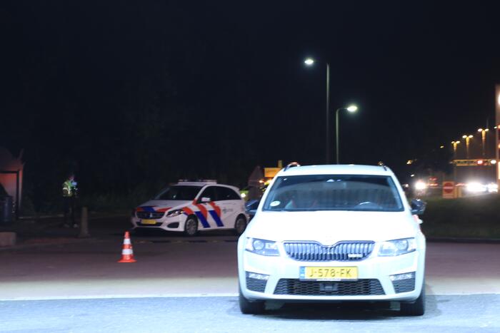 Auto klemgereden na bedreiging