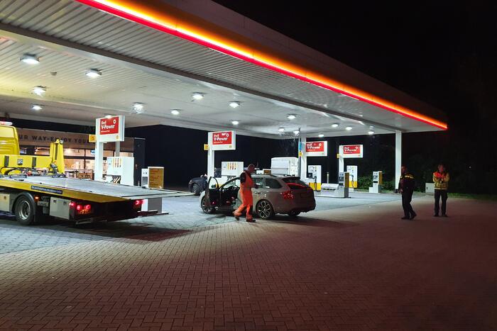 Auto klemgereden na bedreiging