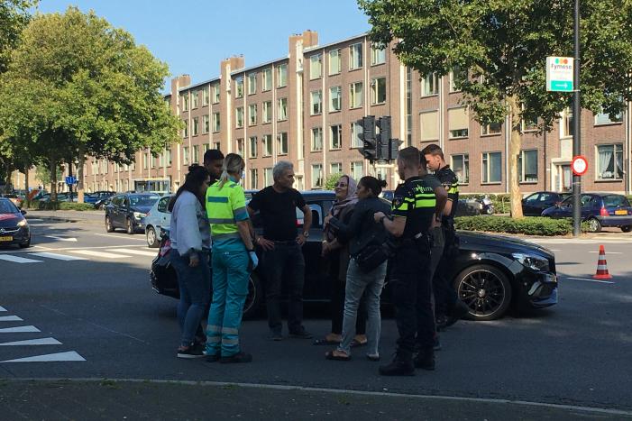 Flinke schade na botsing op kruising