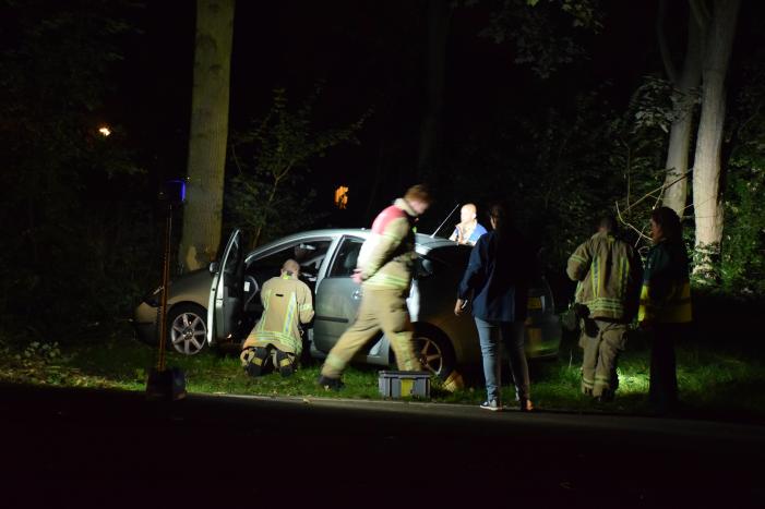 Bestuurder gewond bij eenzijdig ongeval