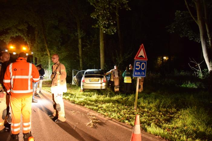 Bestuurder gewond bij eenzijdig ongeval