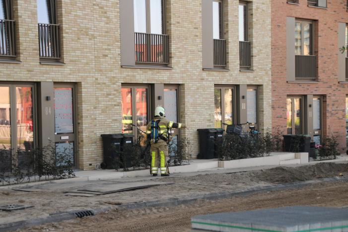 Gaslek ontstaan tijdens bestratingswerkzaamheden