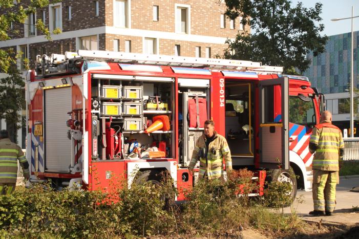 Gaslek ontstaan tijdens bestratingswerkzaamheden