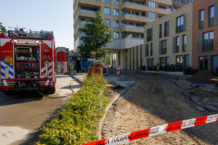 Gaslek ontstaan tijdens bestratingswerkzaamheden