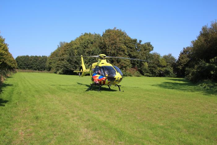 Traumahelikopter ingezet voor incident
