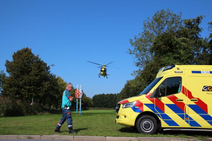 Traumahelikopter ingezet voor incident