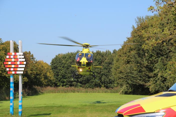 Traumahelikopter ingezet voor incident